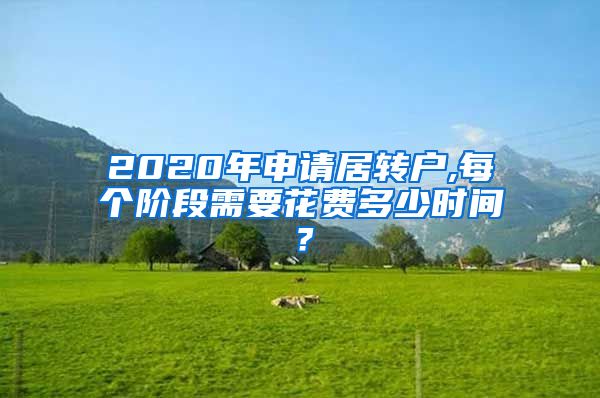 2020年申请居转户,每个阶段需要花费多少时间？