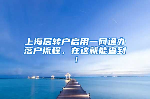 上海居转户启用一网通办落户流程，在这就能查到！