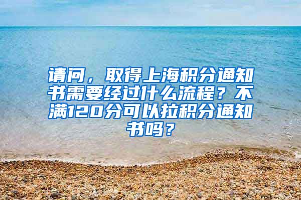 请问，取得上海积分通知书需要经过什么流程？不满120分可以拉积分通知书吗？