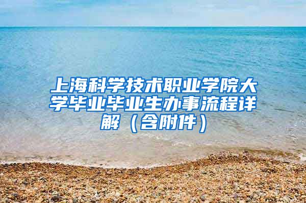 上海科学技术职业学院大学毕业毕业生办事流程详解（含附件）