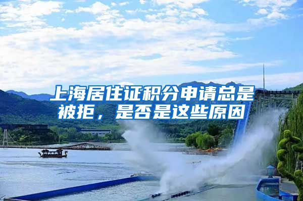 上海居住证积分申请总是被拒，是否是这些原因