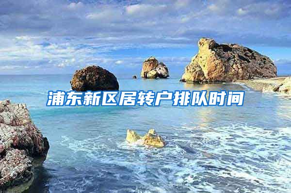 浦东新区居转户排队时间