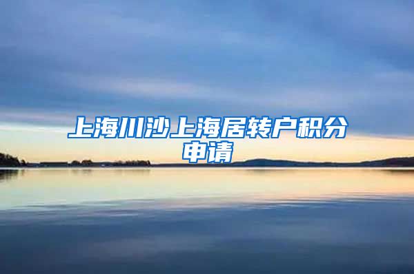 上海川沙上海居转户积分申请