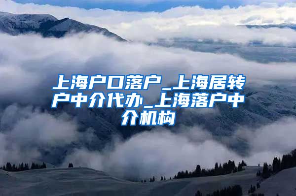 上海户口落户_上海居转户中介代办_上海落户中介机构