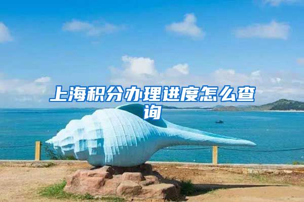 上海积分办理进度怎么查询