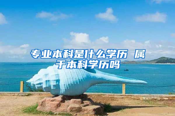 专业本科是什么学历 属于本科学历吗