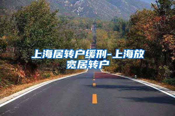 上海居转户缓刑-上海放宽居转户
