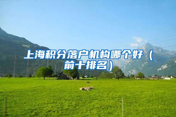 上海积分落户机构哪个好（前十排名）