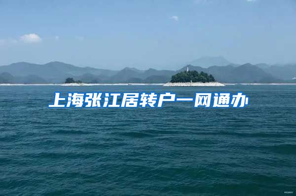 上海张江居转户一网通办