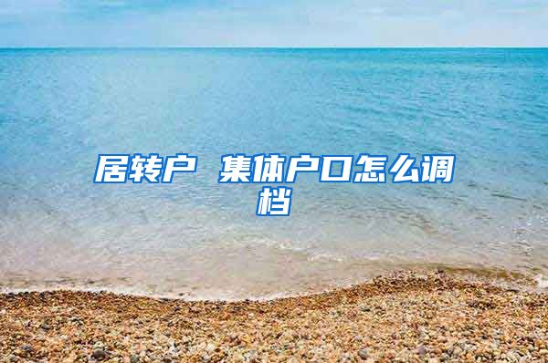 居转户 集体户口怎么调档