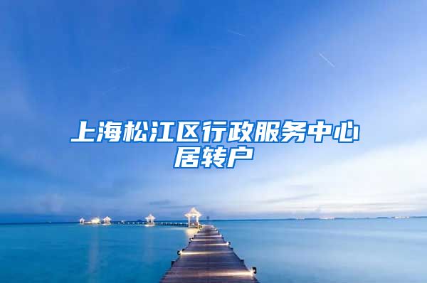上海松江区行政服务中心居转户