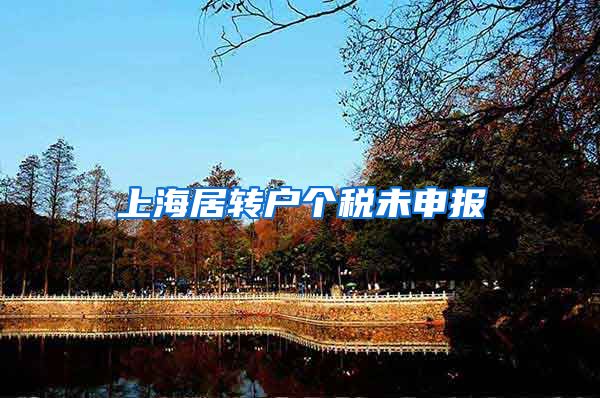 上海居转户个税未申报