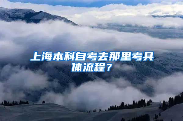 上海本科自考去那里考具体流程？