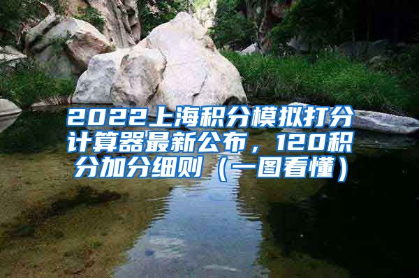 2022上海积分模拟打分计算器最新公布，120积分加分细则（一图看懂）