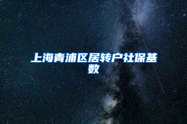 上海青浦区居转户社保基数