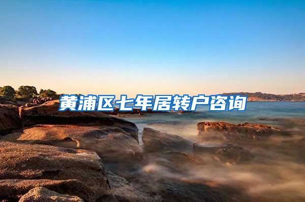 黄浦区七年居转户咨询