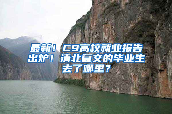 最新！C9高校就业报告出炉！清北复交的毕业生去了哪里？