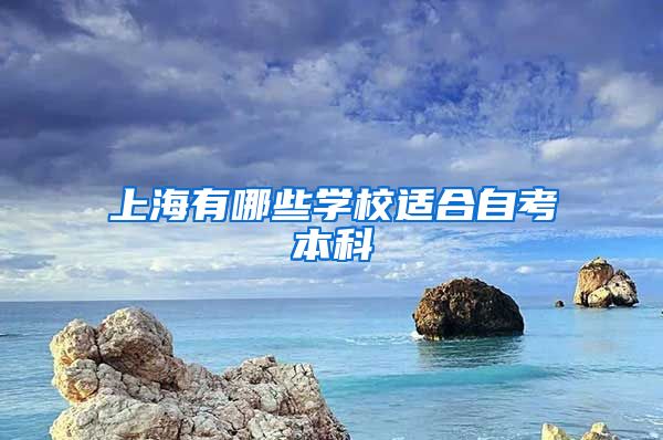 上海有哪些学校适合自考本科